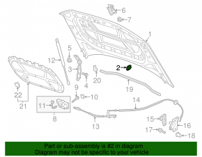 Отбойник капота VW Atlas 18-26