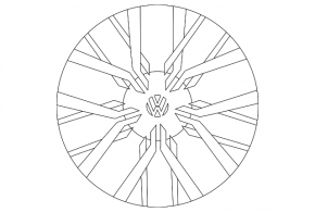Диск колесный R17 VW Tiguan 18-21 тип 2, бордюрка