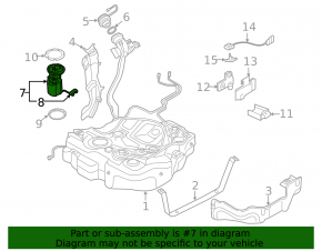 Топливный насос бензонасос Audi A3 8V 15-16 1.8T, FWD
