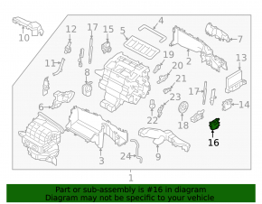 Актуатор моторчик привод печки кондиционер Subaru Outback 20-23