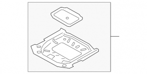 Корыто багажника Ford Escape MK4 20-26 hybrid