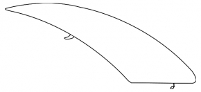 Стекло заднее BMW 3 F30 12-18