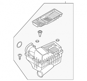 Корпус воздушного фильтра VW Passat b8 16-19 USA 2.0T