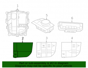 Кнопка контроль спуска BMW X5 G05 19-26 сломано крепление, дефект кнопки