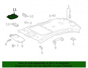 Lampă față Lexus ES300h ES350 19-19, neagră, sub trapa