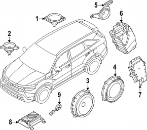 Сабвуфер Kia Sorento 21-26 HEV Bose