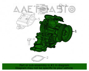 Помпа охлаждения Jeep Cherokee KL 19-23 2.0T