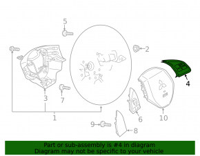 Кнопки управления на руле правые Mitsubishi Outlander Sport ASX 14-23