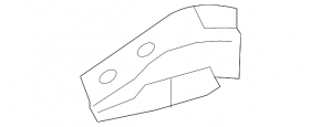 Крышка петли капота левая Porsche Cayenne 958 11-14
