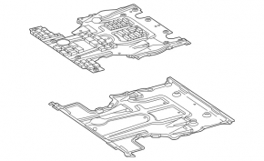 Apărătoare motor față pentru Mercedes W167 GLE 350 450 20-26