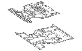 Защита двигателя передняя Mercedes W167 GLE 350 450 20-26