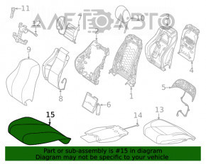 Водительское сидение Mercedes W167 GLE 350 450 20-26 с airbag, электро с памятью, подогрев, кожа бежевая