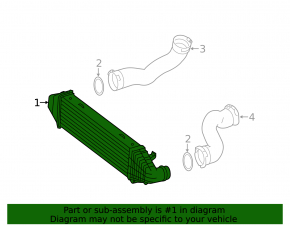 Интеркулер Mercedes W212 E 250/350 11-16 2.1D, 3.0D