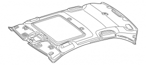 Căptușeală plafon Mercedes Clasa C W205 19-21 fără geamuri panoramice și trapă, gri