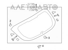 Стекло заднее двери багажника Ford Focus mk3 11-14 дорест 5d