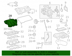 Коллектор впускной Lexus RX450h 10-15