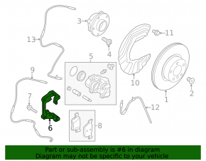 Скоба суппорта передняя левая BMW X3 G01 18-24