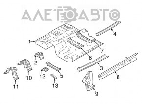Корыто багажника Subaru Impreza 4d 17-23 GK