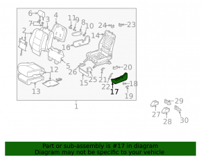 Husă laterală scaun șofer, stânga, Lexus RX300 RX330 RX350 RX400h 04-08, bej, crăpătură în suport, zgârieturi, plastic alb