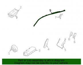 Airbag cortină lateral dreapta pentru Mercedes X167 GLS 450 580 20-26