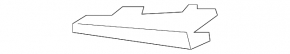 Ornament cadru proiector ceață dreapta sus Mazda 3 17-18 BM sub proiector ceață