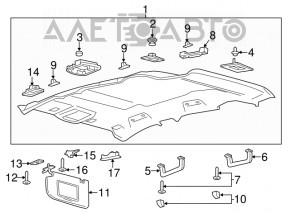 Обшивка потолка Lincoln MKC 15-16 бежевая без панорамы