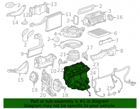 Печка в сборе Cadillac CTS 14-19