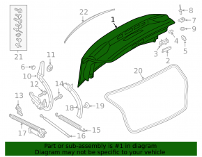 Крышка багажника Audi A6 C8 19-24