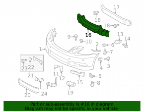 Абсорбер переднего бампера Lexus GS300 GS350 GS430 GS450h 06-07