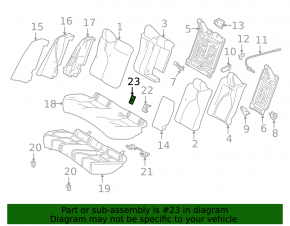 Dop Isofix pentru scaunul spate Toyota Camry v70 18-24 gri