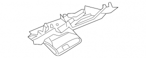 Накладка колени водителя Audi A5 F5 17-24 черн