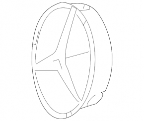 Основание эмблемы решетки радиатора grill Mercedes Metris W447 16-23