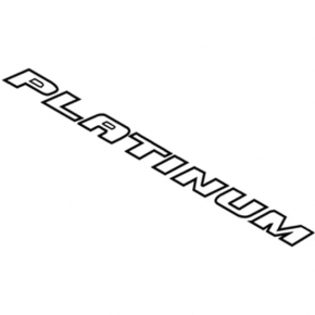 Эмблема надпись PLATINUM крышки багажника Ford Fusion mk5 13-18