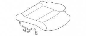 Пассажирское сидение Mazda CX-5 19-23 с airbag, электрическое, подогрев, кожа коричневая