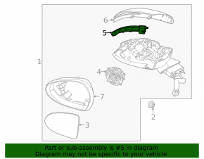 Повторитель поворота левого зеркала Kia K5 21-24
