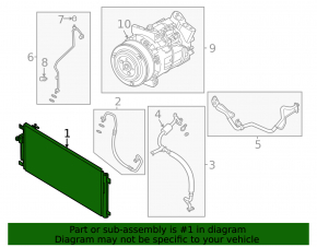 Condensator radiator aer condiționat Nissan Murano 25-26