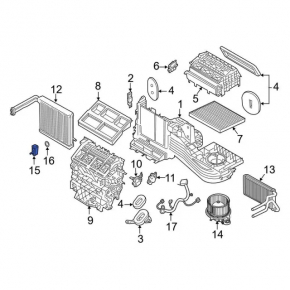 Клапан печки кондиционера Ford Bronco Sport 21-26 под dual zone