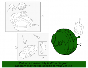 Вакуумный усилитель BMW X3 G01 18-21 2.0T