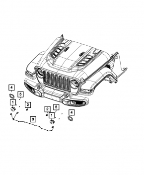 Противотуманная фара птф левая Jeep Patriot 11-17