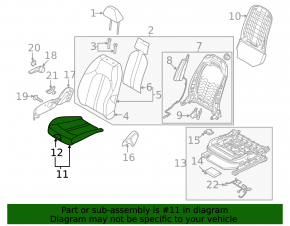 Пассажирское сидение Kia K5 21-23 с airbag, механическое, комбинированное черное