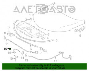 Фиксатор опоры капота Chevrolet Volt 11-15
