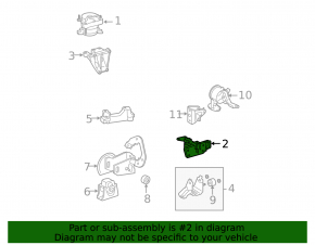 Подушка двигателя левая Toyota Rav4 06-12