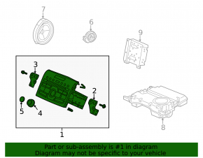 Головное устройство Honda CRV 12-14 40WX4