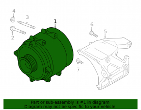 Генератор Audi A6 C8 19-25 3.0T