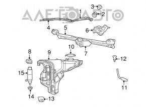 Поводок дворника левый Dodge Challenger 09-23
