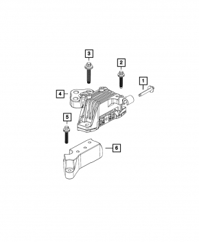 Подушка двигателя левая Jeep Cherokee KL 14-22 3.2