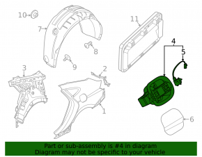 Корпус лючка бензобака Kia K5 21-24