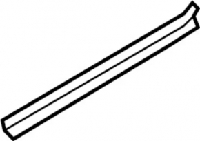 Уплотнитель двери задней правой Infiniti Q50 14-20 нижний