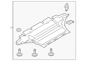 Защита двигателя Audi A5 08-16 Coupe, 2,0L, manual trans,