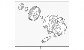 Компрессор кондиционера Kia Sorento 16-18 2.0, 2.4